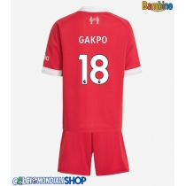 Maglie da calcio Liverpool Cody Gakpo #18 Prima Maglia Bambino 2025-26 Manica Corta + Pantaloni corti)
